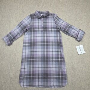 Maggie Breen Too Purple And Gray Plaid Dress Size‎ 10
